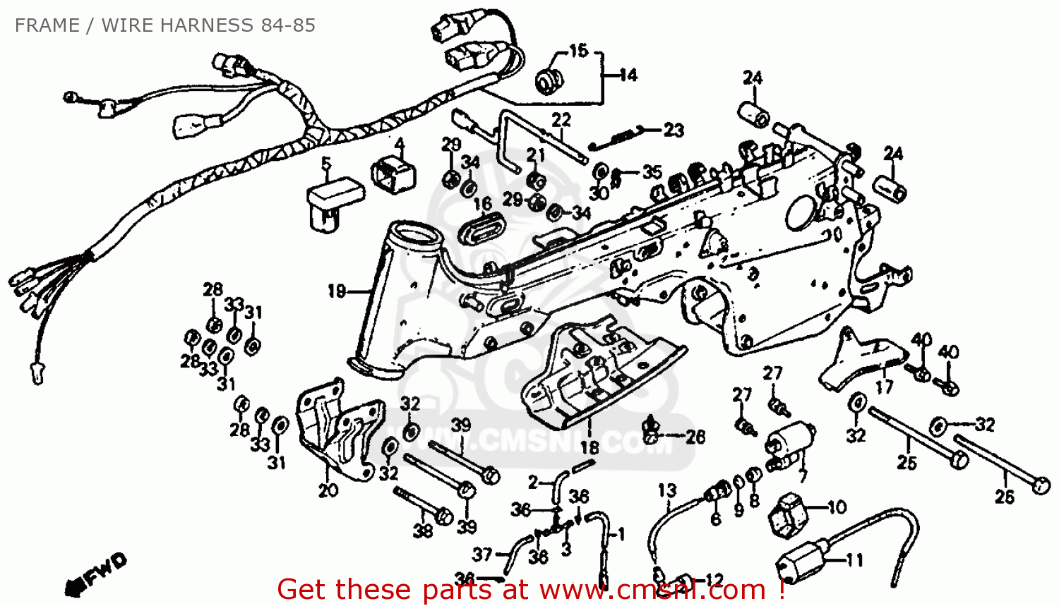 Buy H04 32100-HM3-000 Wiring Harness Honda TRX300EX 1993 2004 In Easton - Foto 10