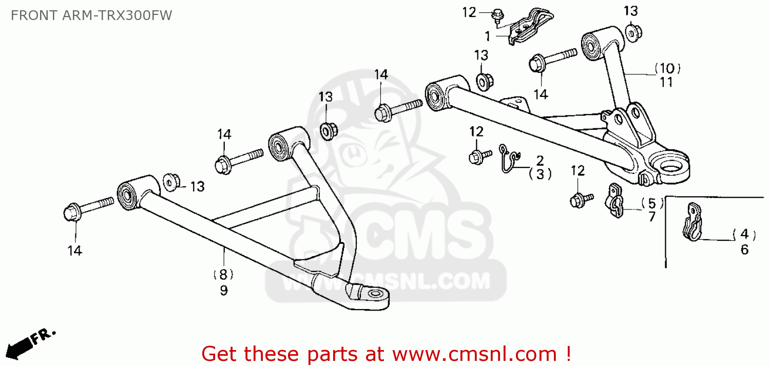 Honda LWR ARM ASSY,L 51360HM5850 Honda LWR ARM ASSY,L 51360HM5850