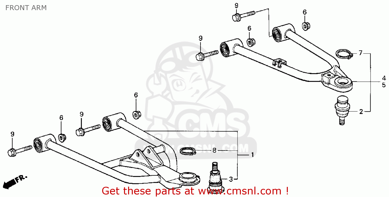 BALL JOINT,A ARM for TRX250 2001 (1) order at CMSNL