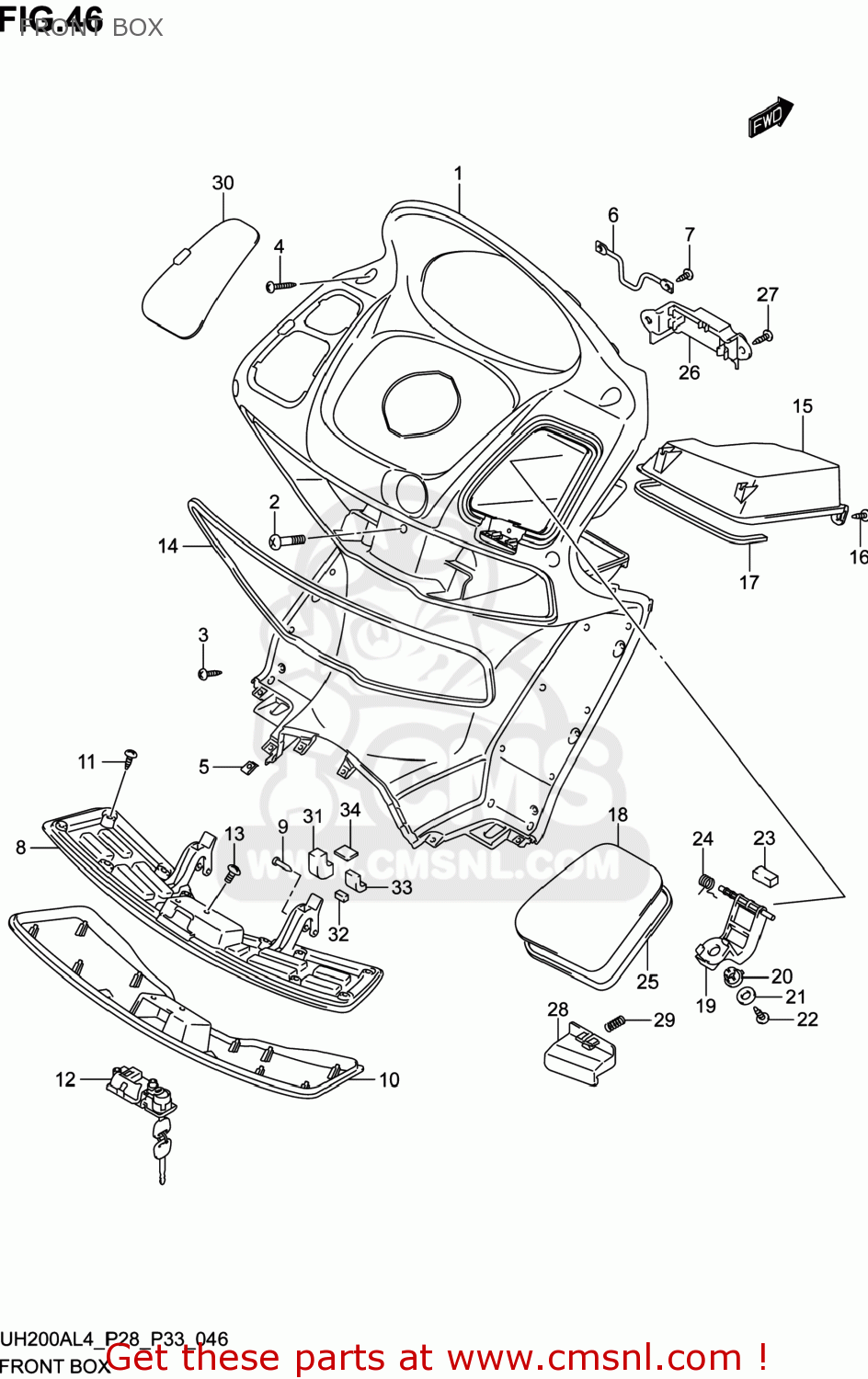 Suzuki STOPPER,FRONT PANEL LID 9214912JA0 Suzuki STOPPER,FRONT PANEL LID 9214912JA0