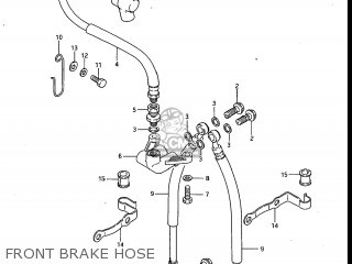 Hose, Front Brake No.1 photo