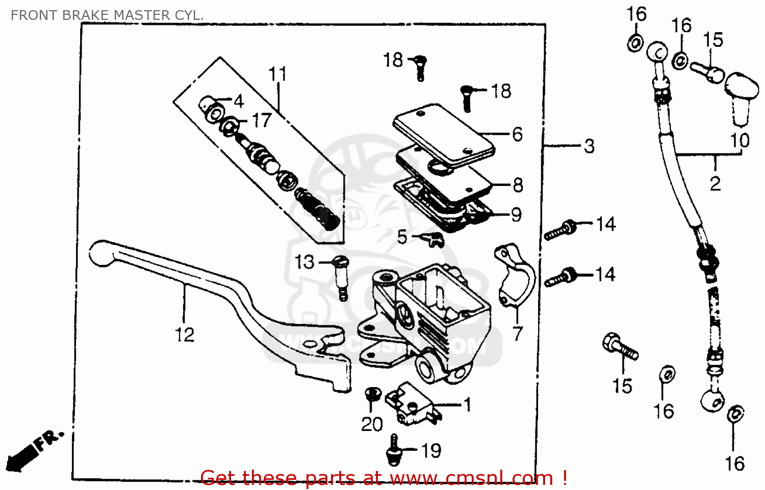 45500MF5772 Cylinder,fr.brake Honda buy the 45500MF5772 at CMSNL