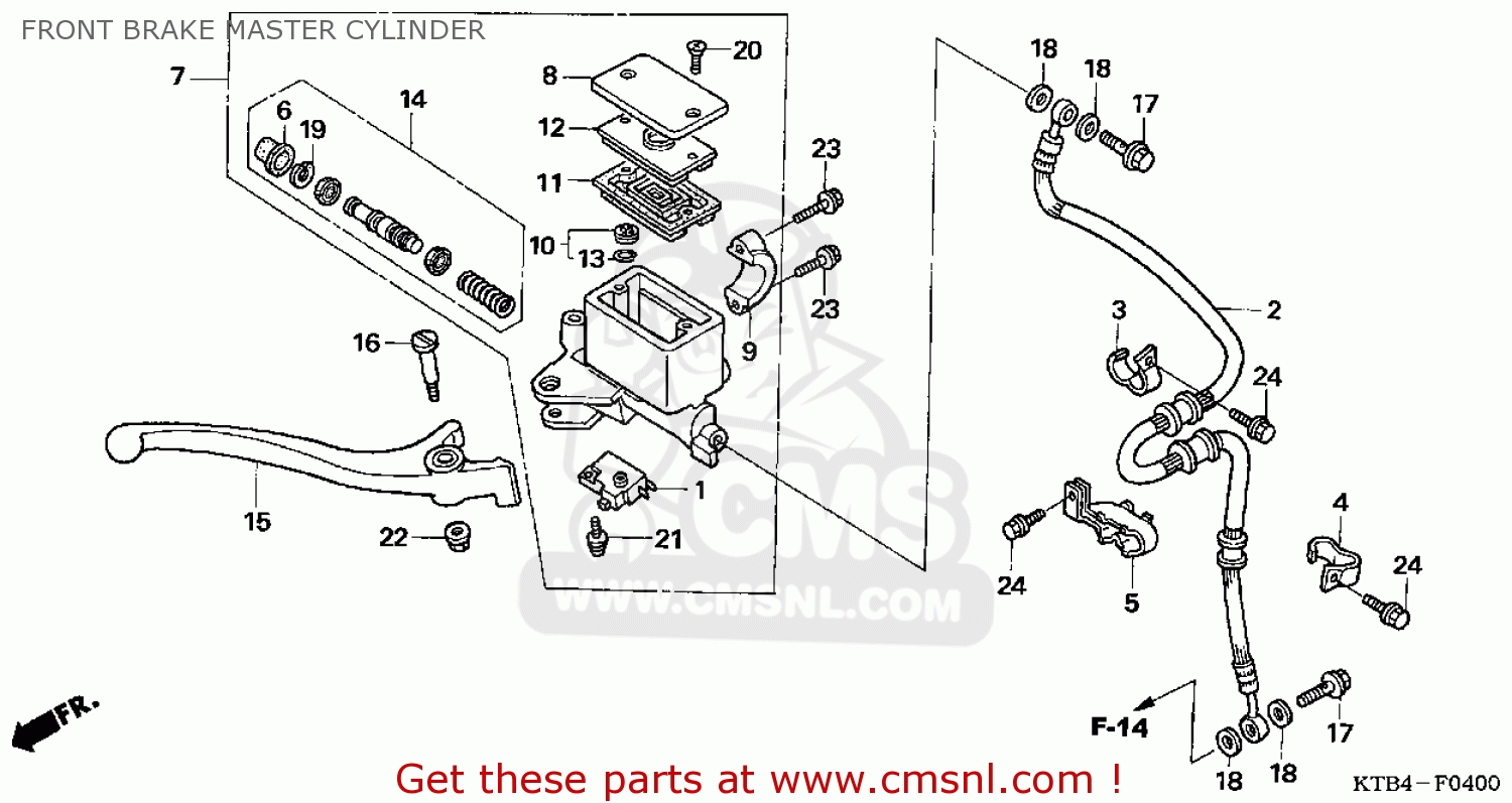 45127KTB000 Clip A, Brake Hose Honda buy the 45127KTB000 at CMSNL