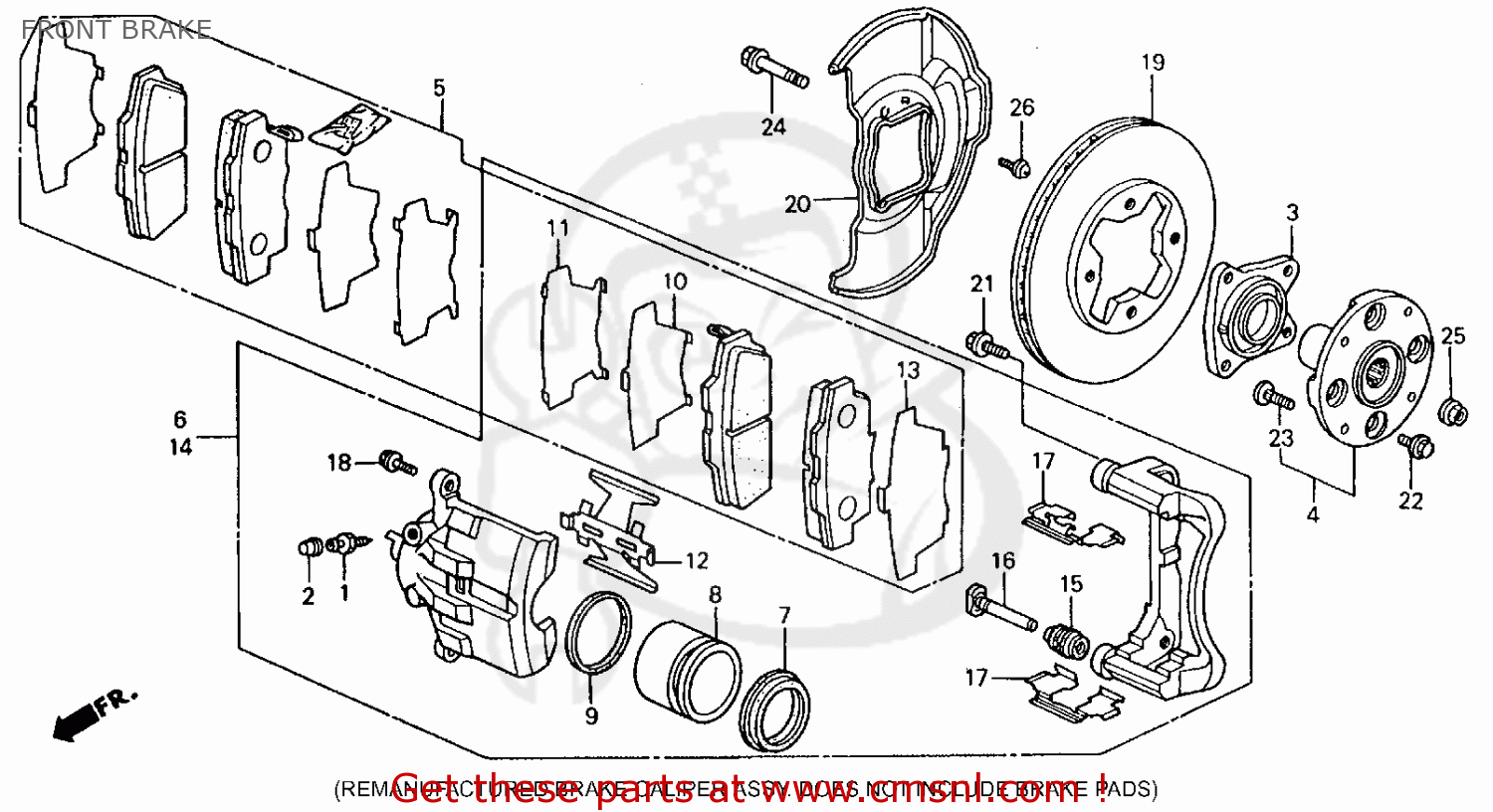 45230SM2023 Caliper Assy L (1 Honda buy the 45230SM2023 at CMSNL