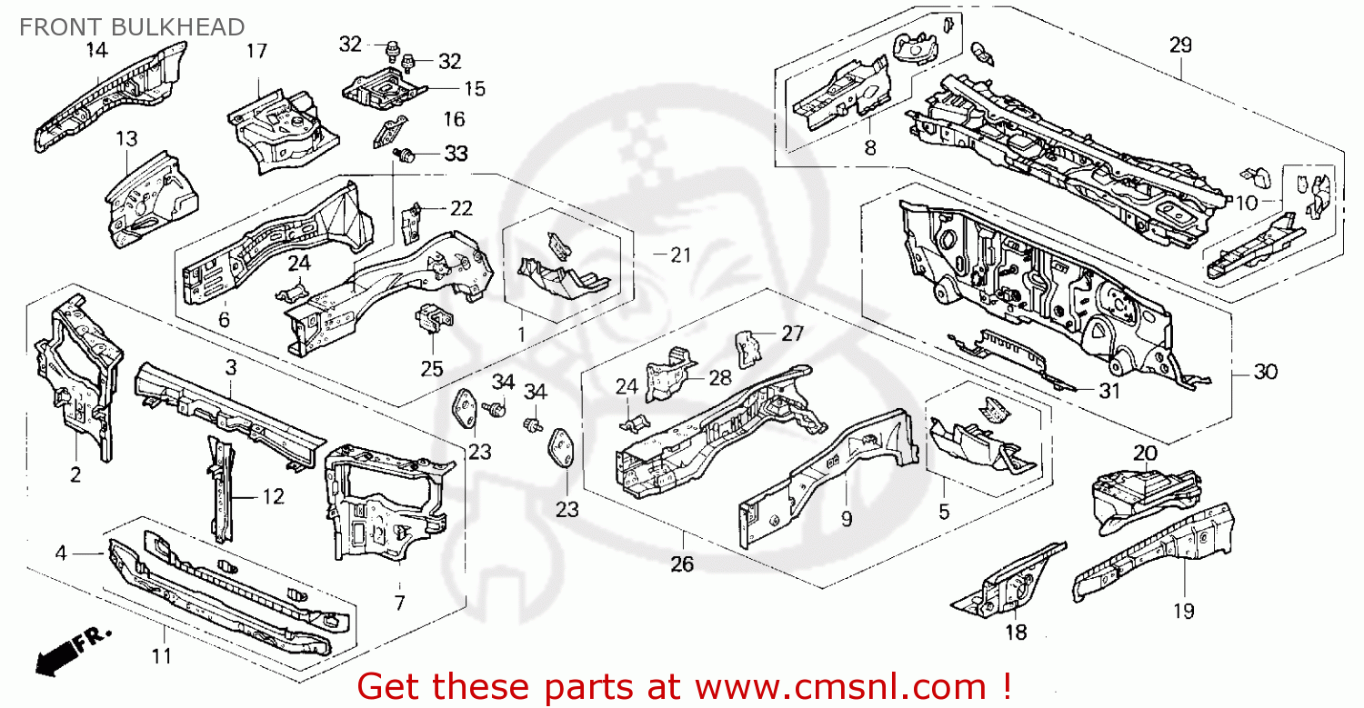 DASHBOARD LWR COM for ACCORD WAGON 1994 (R) WGN LX ABS (KA,KL 