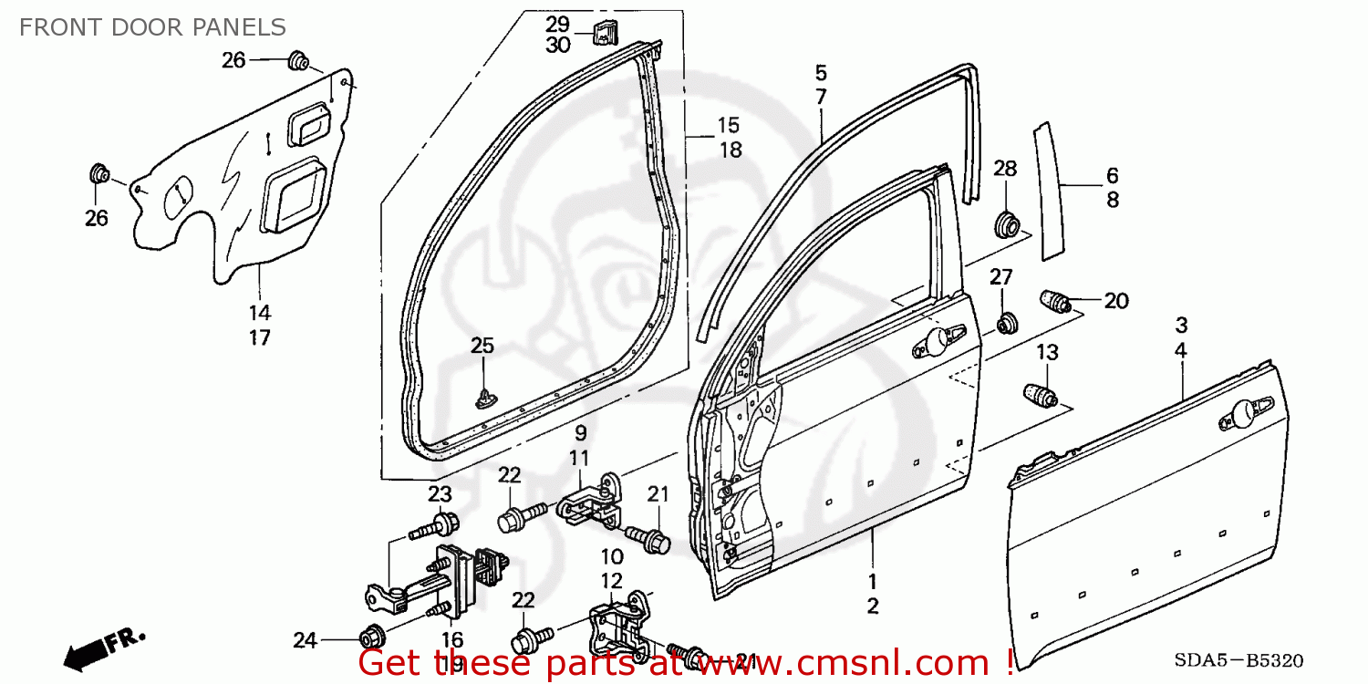 67010SDAA90ZZ: Panel Comp R,fr D Honda - buy the 67010-SDA-A90ZZ at CMSNL