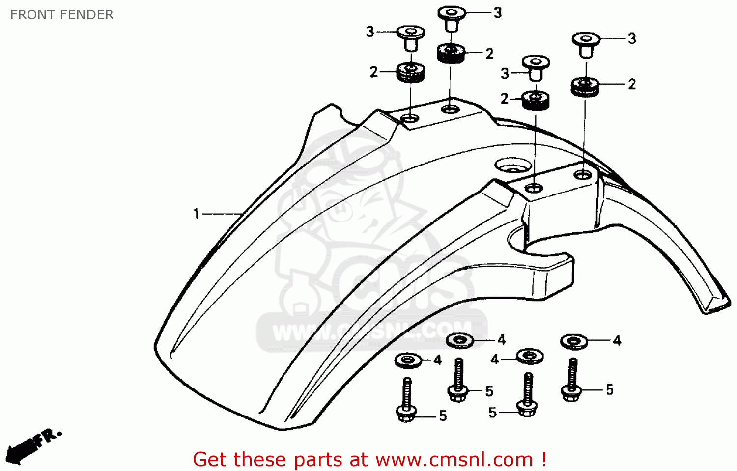 61100HA2000ZA: Fender,fr.*r-109* Honda - buy the 61100-HA2-000ZA at CMSNL