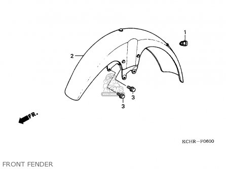 61100KCH900ZD: Fender Comp*r206* Honda - buy the 61100-KCH-900ZD at CMSNL