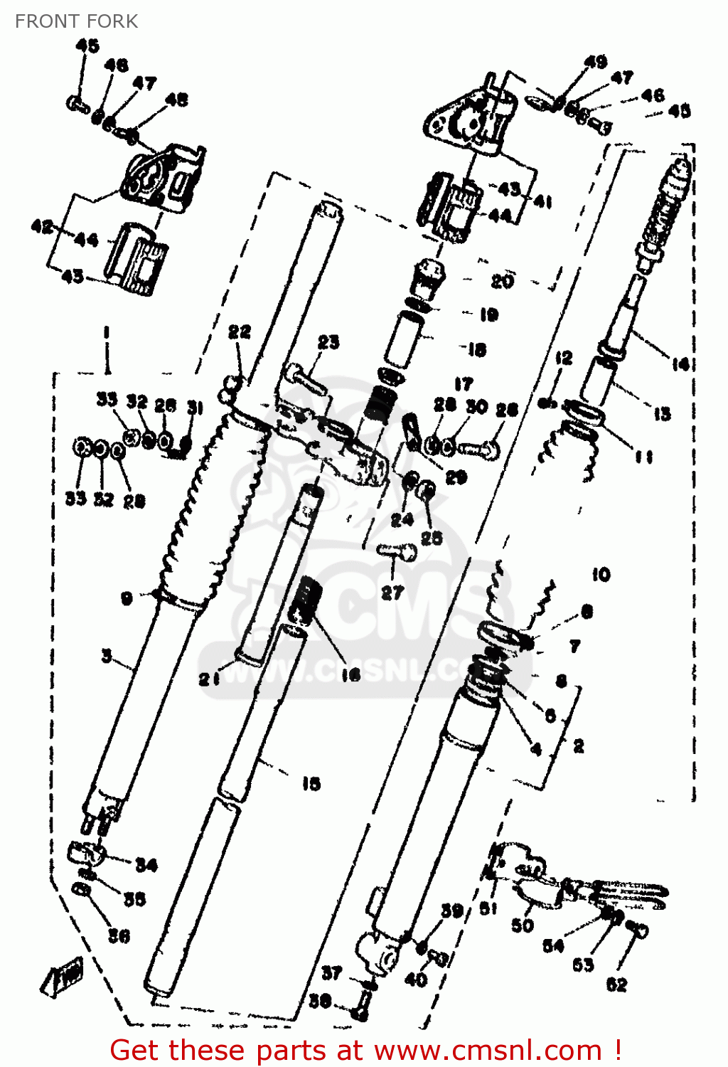 1N523341F0 Steering Shaft Comp. Yamaha buy the 1N523341F0 at CMSNL