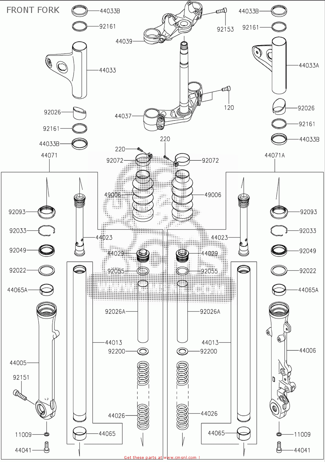 490060611 Boot,fork Kawasaki buy the 490060611 at CMSNL
