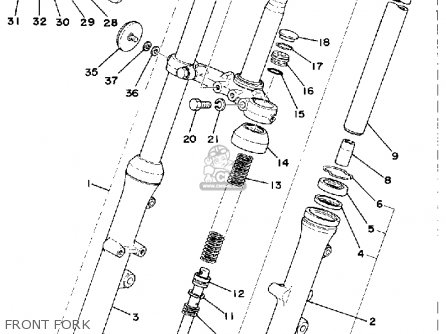 1L92310101: Front Fork Assembly Yamaha - buy the 1L9-23101-01 at CMSNL