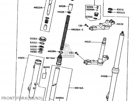 440281068: Guide-fork Spring Kawasaki - buy the 44028-1068 at CMSNL