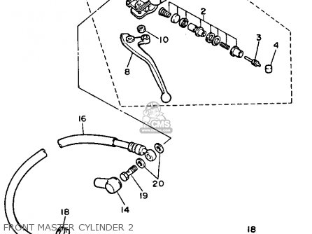 MASTER CYLINDER ASSEMBLY (CLUTCH) (1UF-26450-01) for FJ1200 1987 USA ...