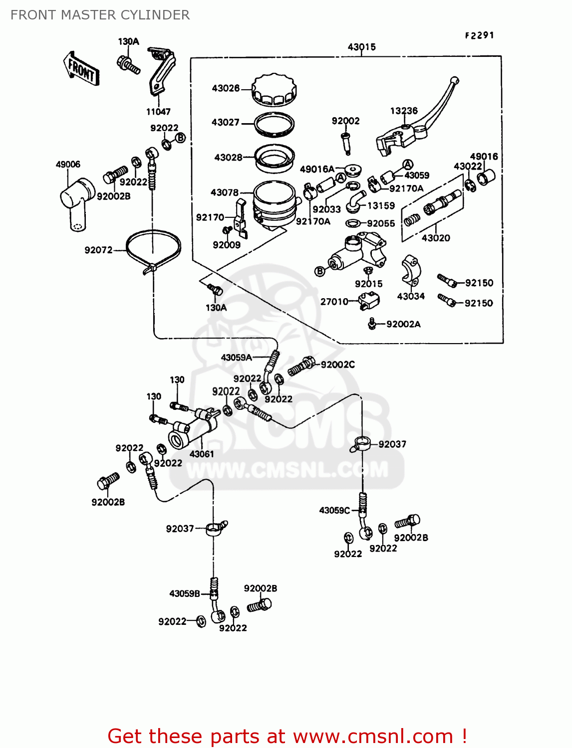 430591550 Hosebrake Kawasaki buy the 430591550 at CMSNL