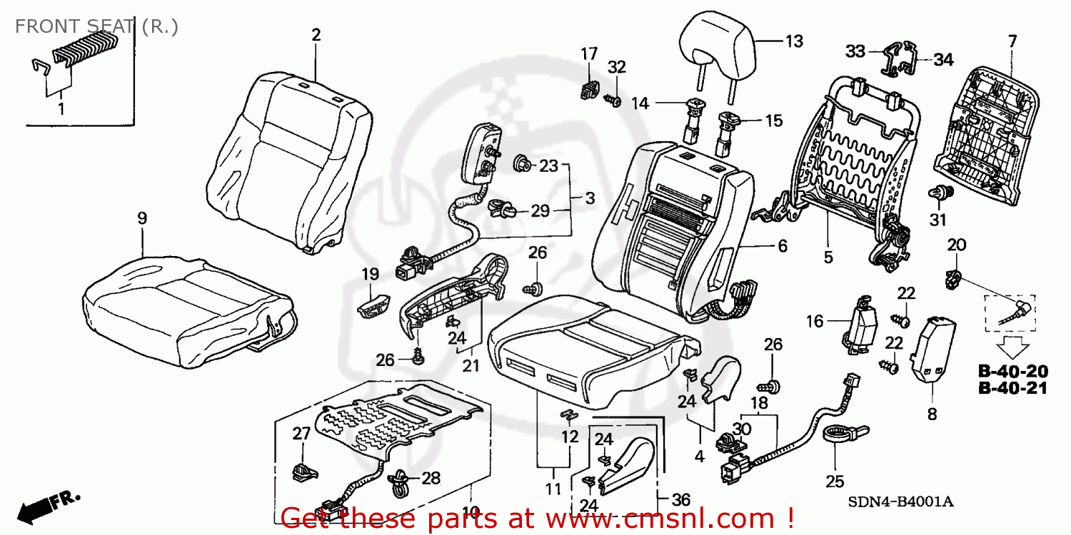 81238SDNA01ZB Cover, R. *yr239l* Honda buy the 81238SDNA01ZB at CMSNL
