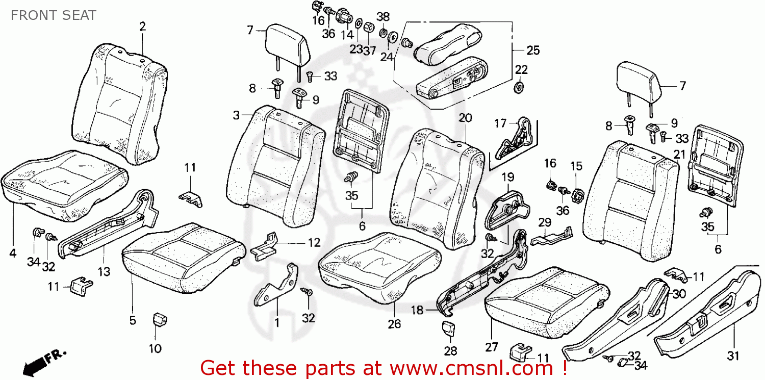 81135SM4A00AC: Frame Assy., Fr. Honda - buy the 81135-SM4-A00AC at CMSNL