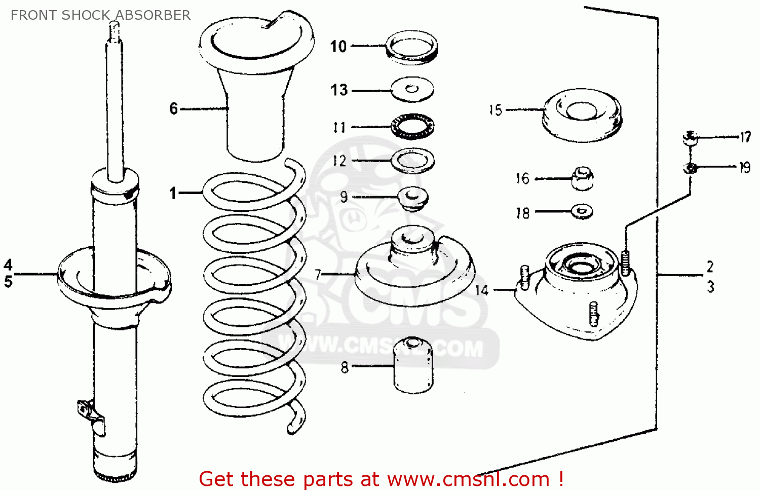 51606689325 Damper Unit,l.fr. Honda buy the 51606689325 at CMSNL