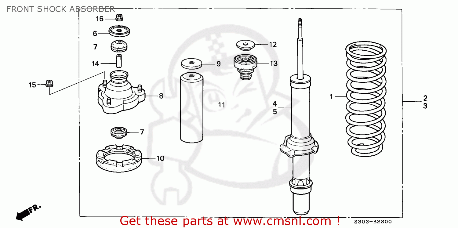 51631SL0003: Rubber,dpr Mt Rr Honda - buy the 51631-SL0-003 at CMSNL