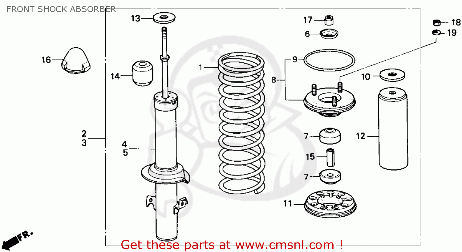 51606SE0013 Damper Unit,l Fr Honda buy the 51606SE0013 at CMSNL