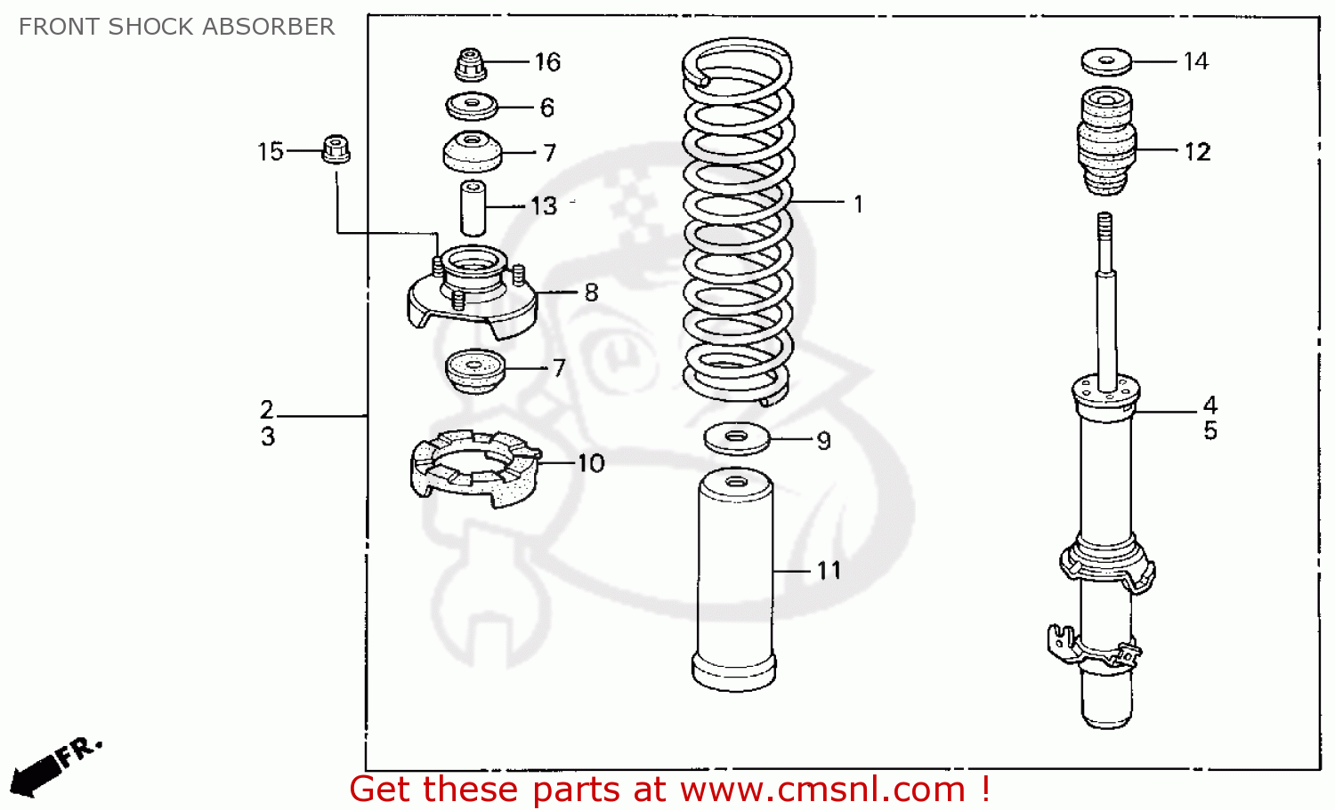 51606SM5A02 Damper Unit,l Fr Honda buy the 51606SM5A02 at CMSNL