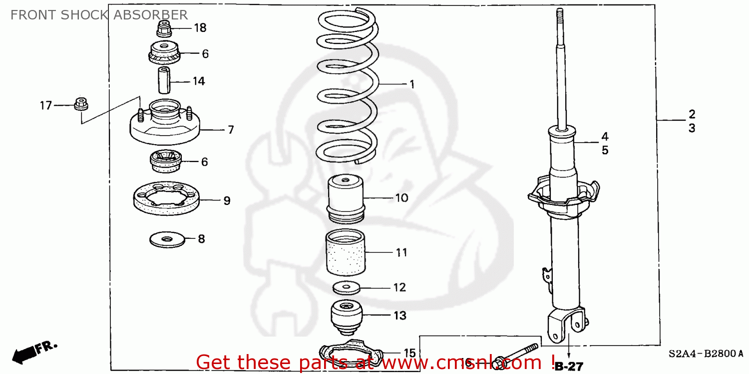51606S2AA06 Damper Unit,l Fr Honda buy the 51606S2AA06 at CMSNL