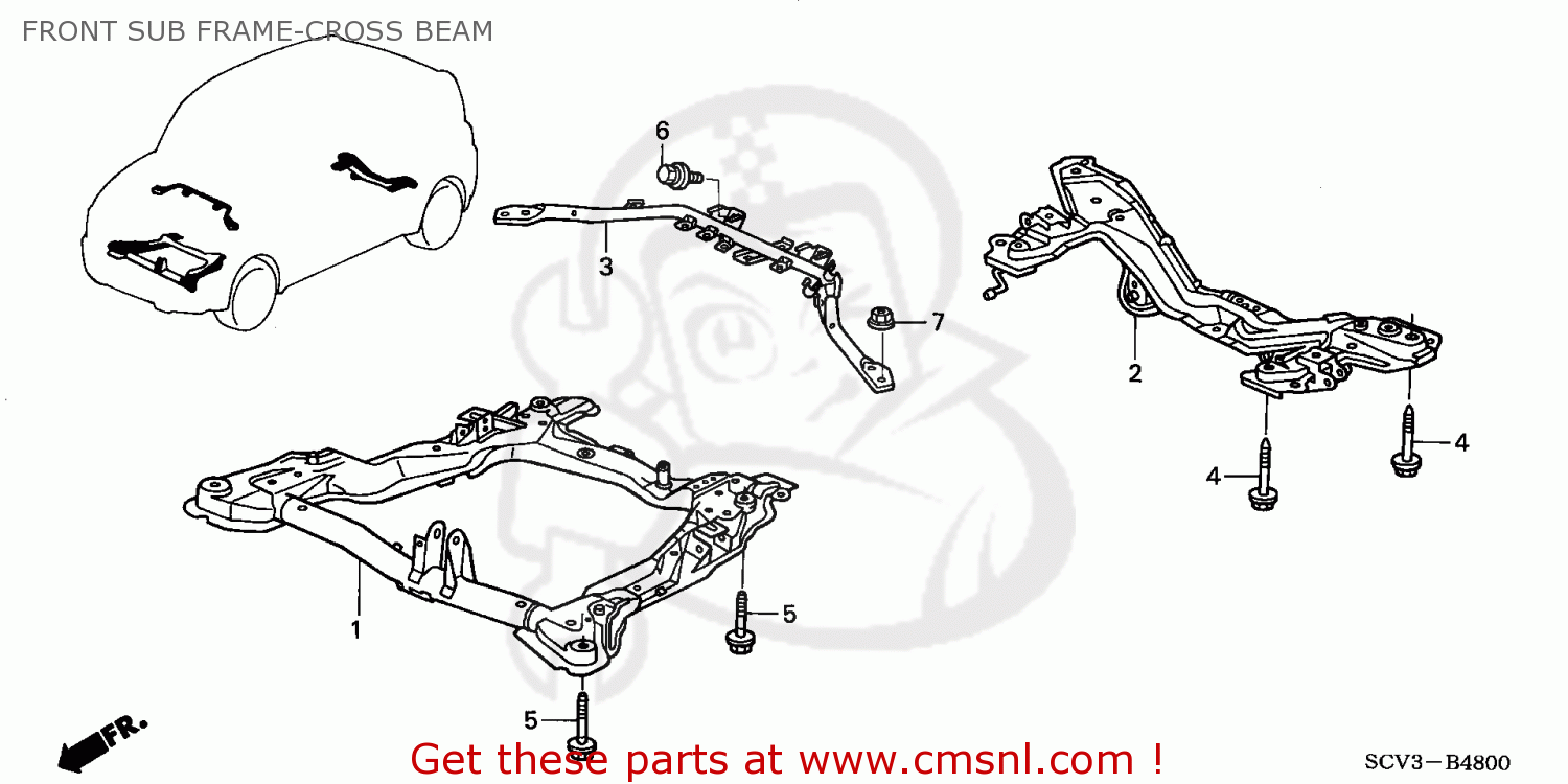 74180SCVA00 Bar Comp,fr Strut Honda buy the 74180SCVA00 at CMSNL