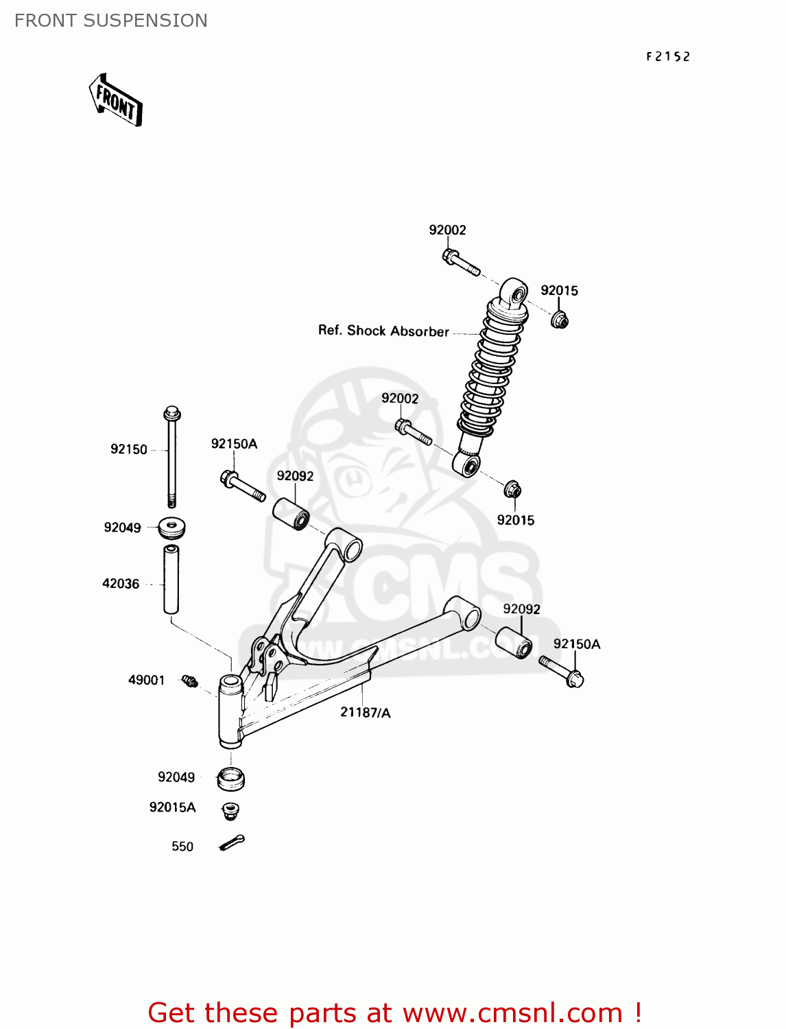 211871066 Armassy,suspension,f Kawasaki buy the 211871066 at CMSNL