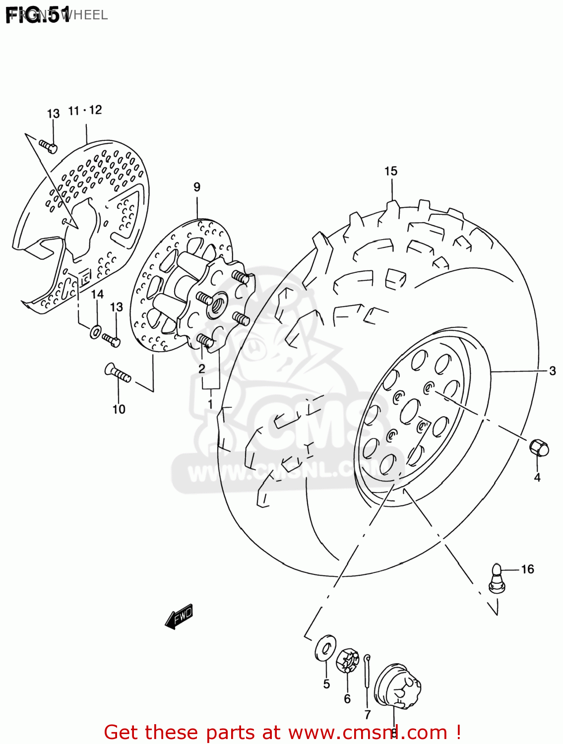 5411009F10 Hub,front Wheel Suzuki buy the 5411009F10 at CMSNL