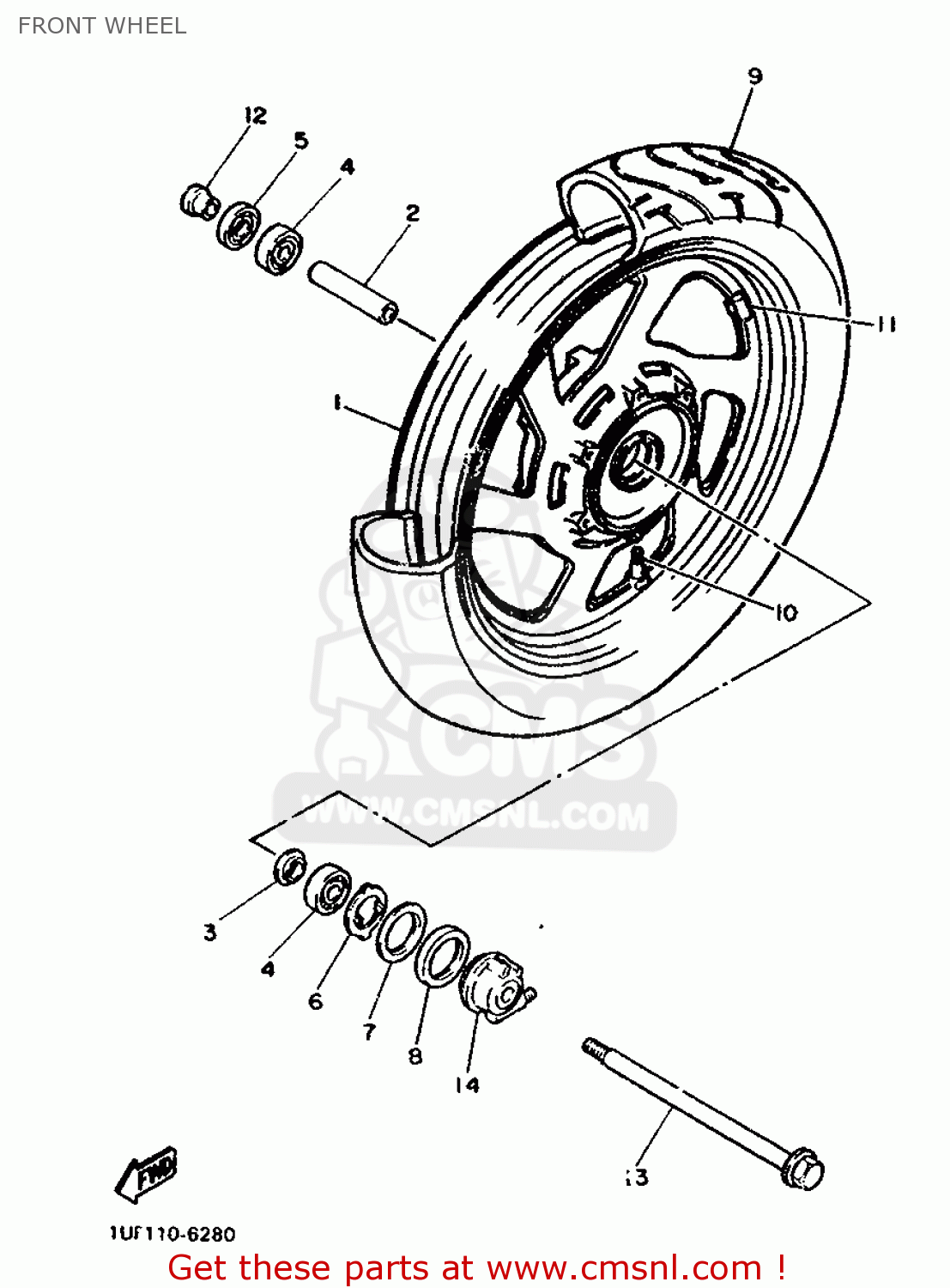 VALVE, RIM(2JE) for FZX750 1987 2JE FRANCE 272JE-351F1 - order at CMSNL