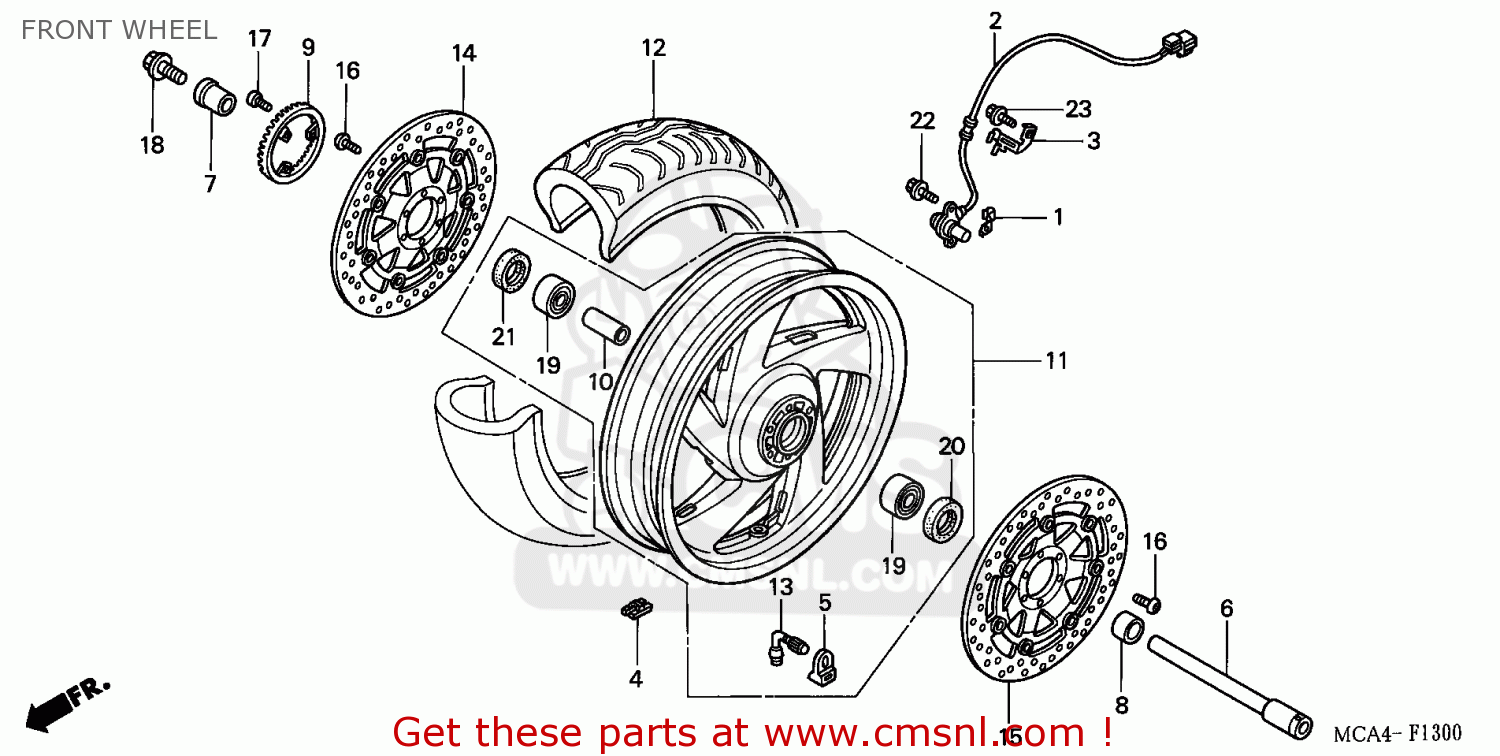 Gl1800 front deals wheel