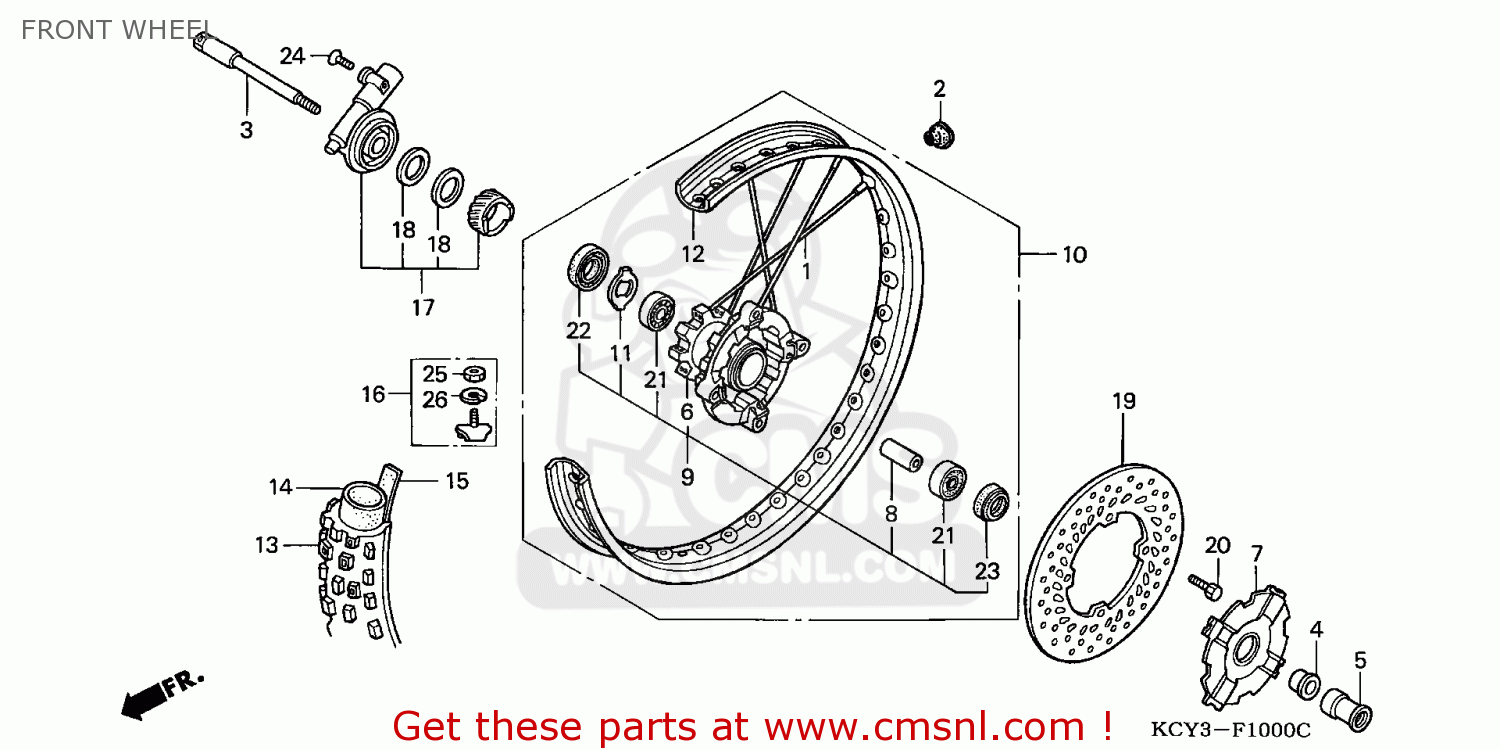 Honda TIRE,FR.(80/100-2 44711KT0652 Honda TIRE,FR.(80/100-2 44711KT0652