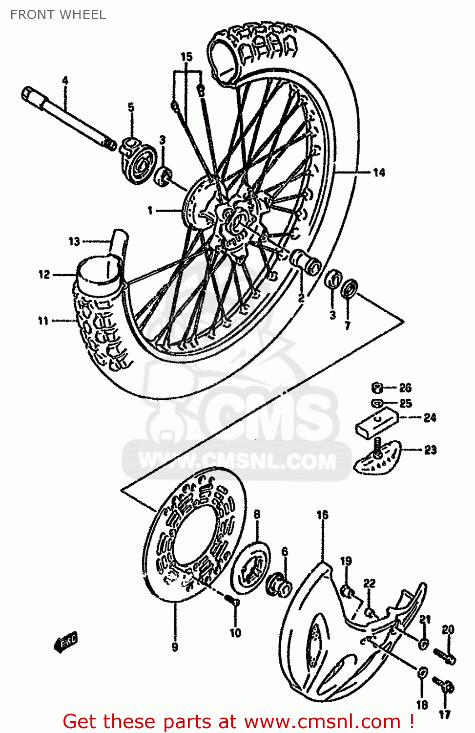 5411105D00 Hub,front Wheel Suzuki buy the 5411105D00 at CMSNL