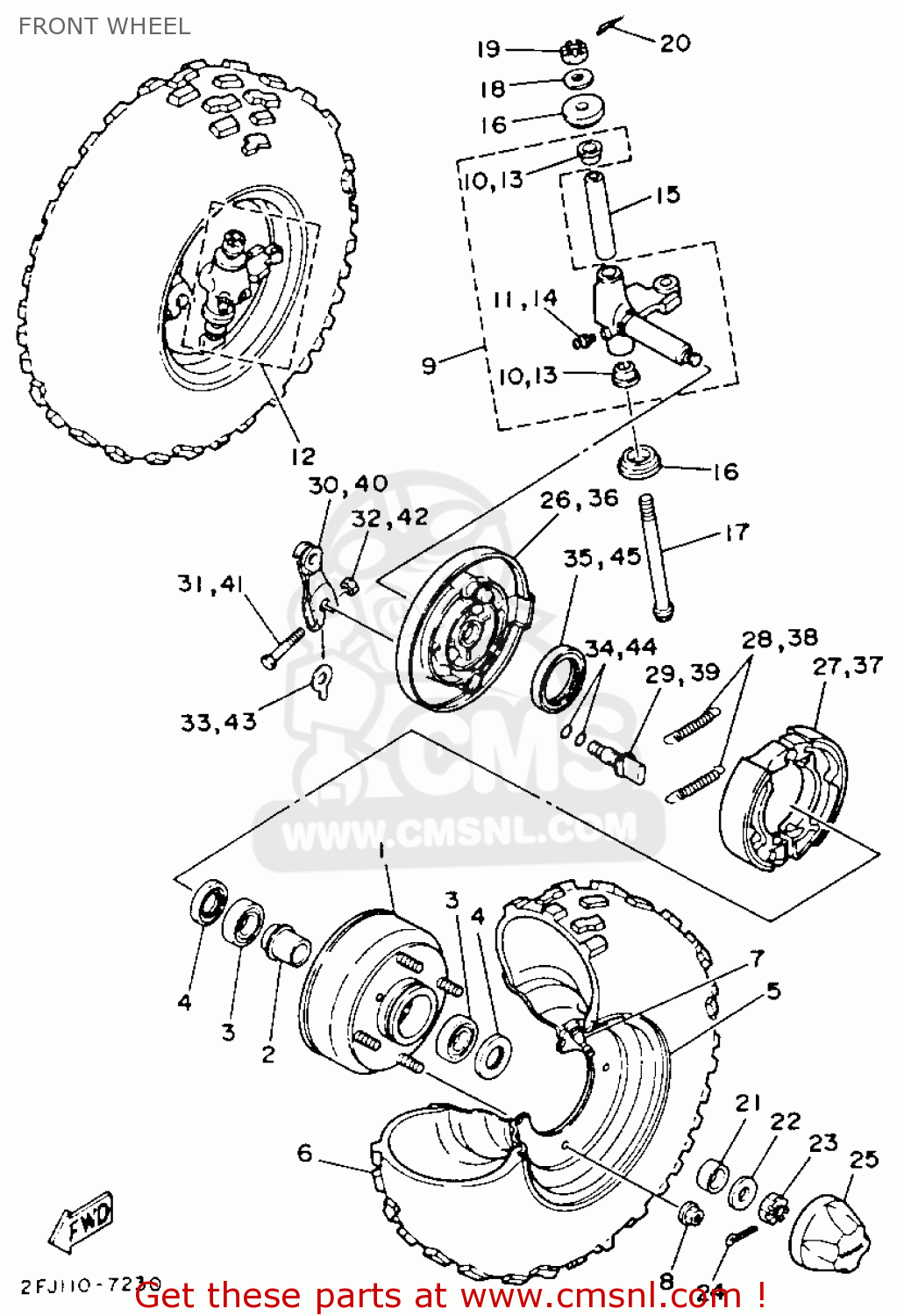 2HX2350200 Steering, Knuckle Assy (right) Yamaha buy the 2HX23502