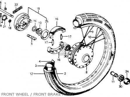 HUB, FR. WHEEL for C70 PASSPORT 1981 (B) USA - order at CMSNL