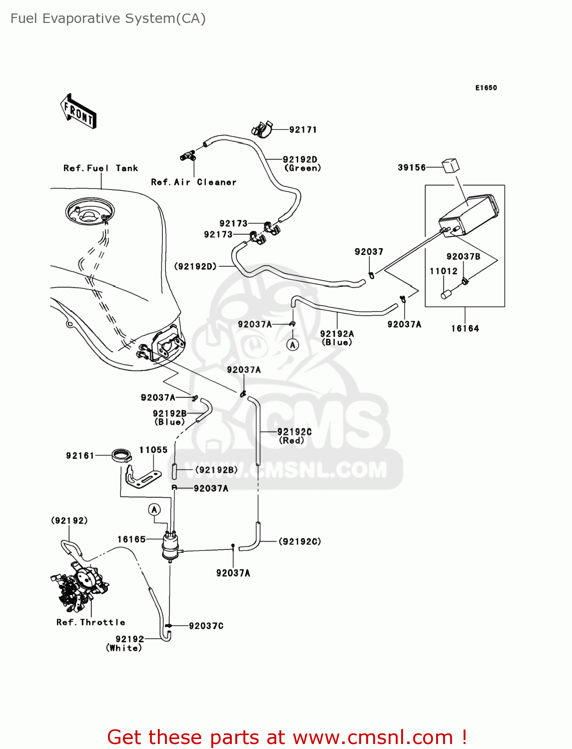 921920849: Tube,tank-separator,r Kawasaki - buy the 92192-0849 at CMSNL