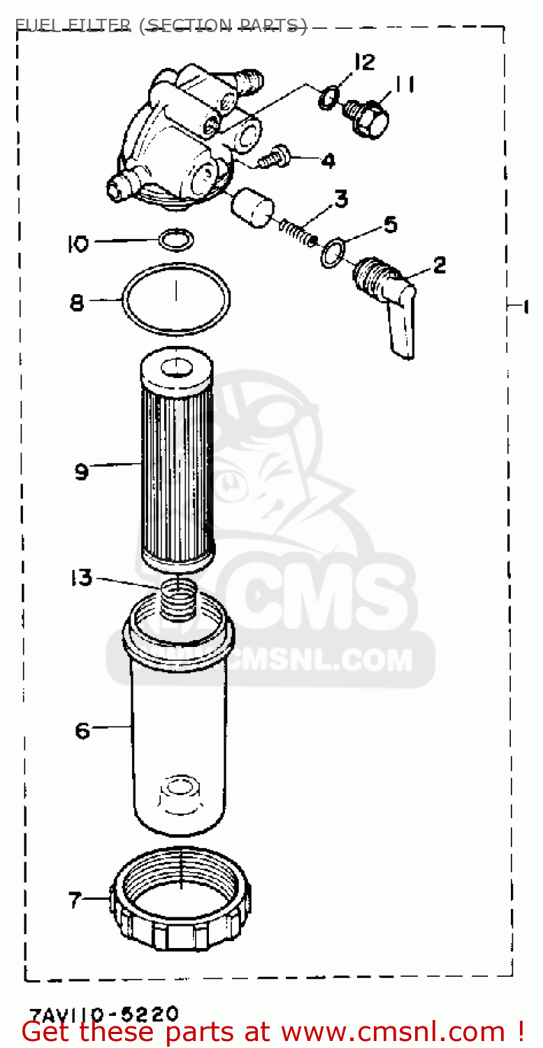 YF1584643014 Fuel Filter Assy Yamaha buy the YF1584643014 at CMSNL