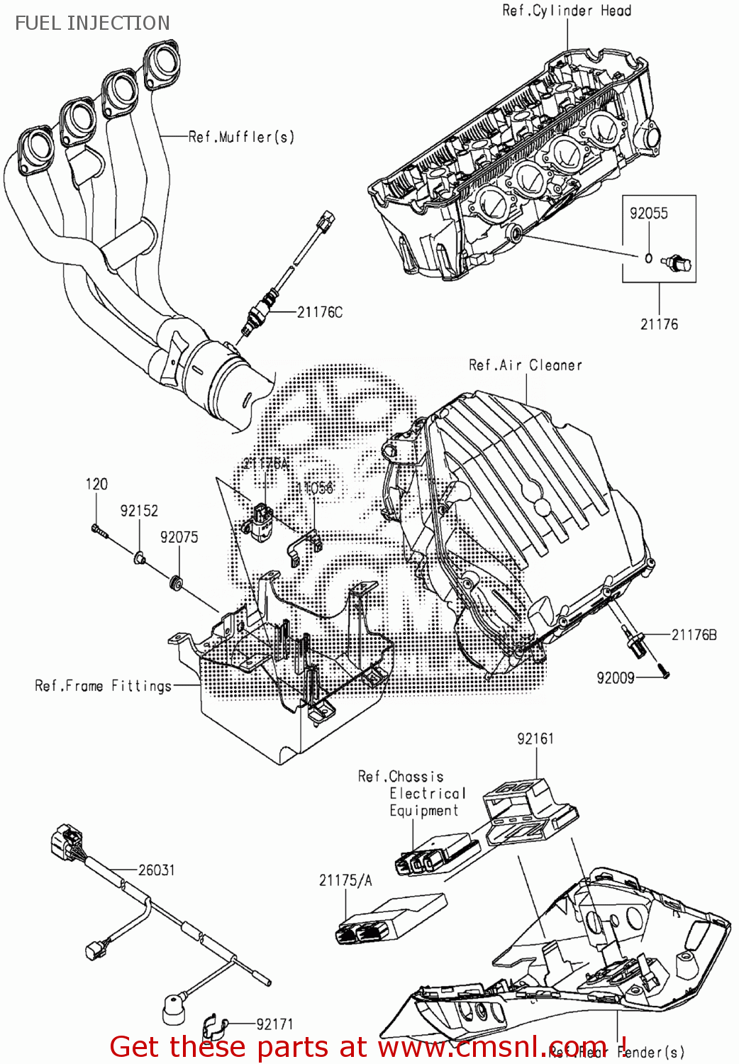 211750856: Control Unit-electron Kawasaki - buy the 21175-0856 at CMSNL