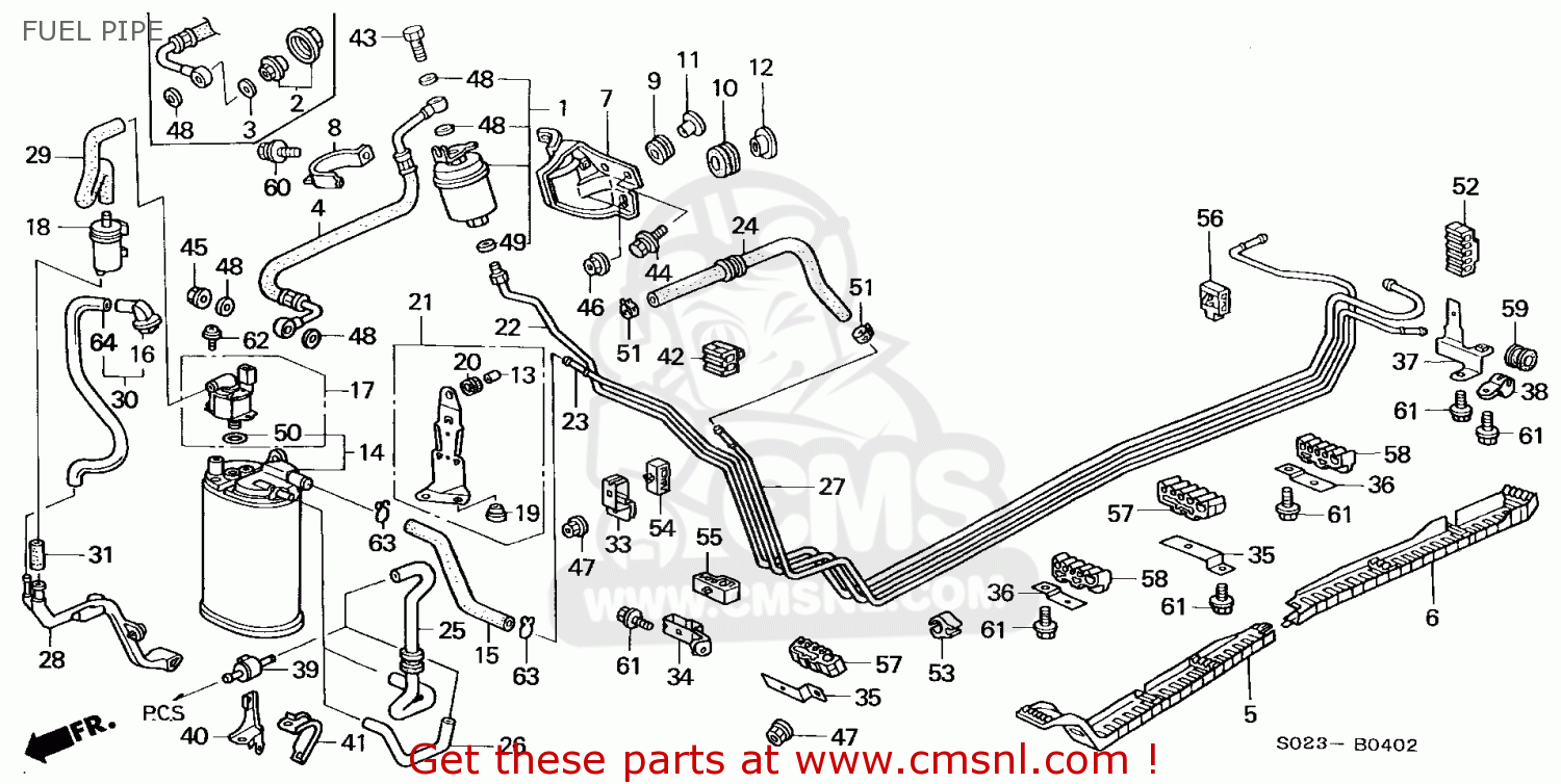 17725S04A10 Hose,fuel Purge Honda buy the 17725S04A10 at CMSNL