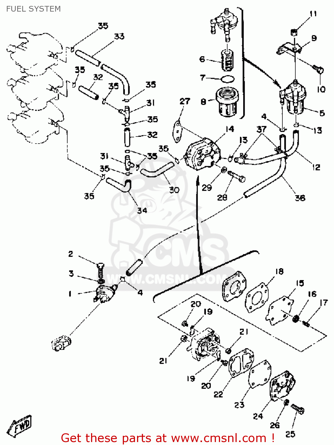 6A02441005: Fuel Pump Assy Yamaha - buy the 6A0-24410-05 at CMSNL