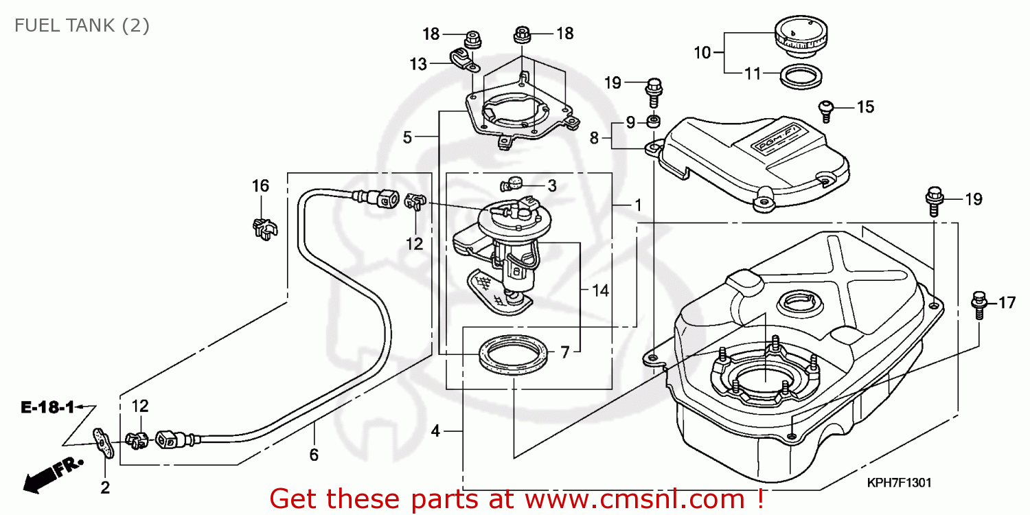 CAP,FUEL FILLER for ANF125 2010 (A) FRANCE order at CMSNL