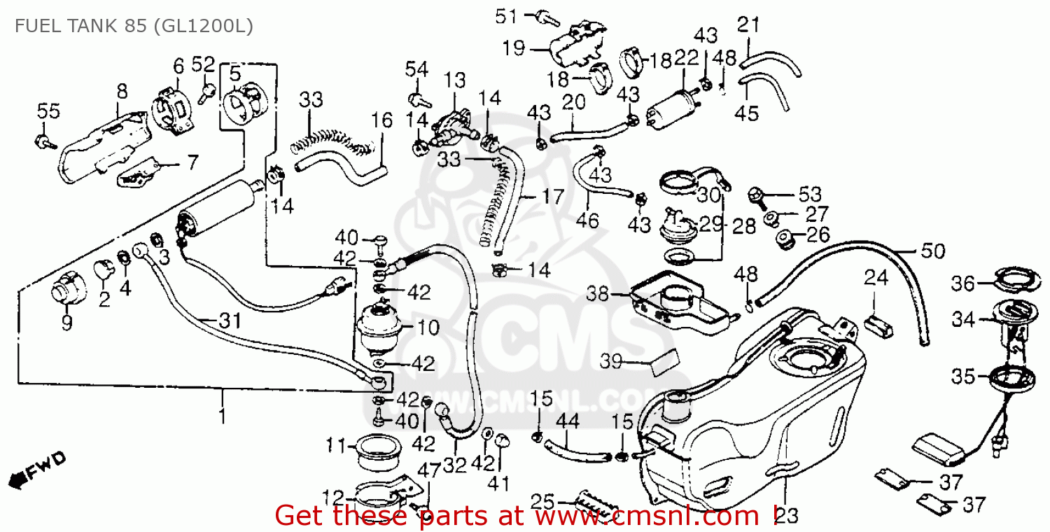 PUMP ASSY,FUEL for GL1200L GOLDWING LIMITED EDITION 1985 (F) - order at