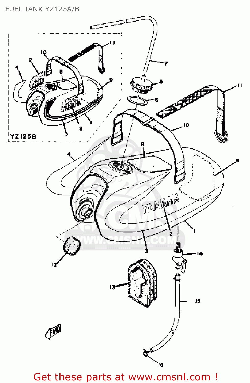4532419900 Band, Tank Fitting 2 Yamaha buy the 4532419900 at CMSNL