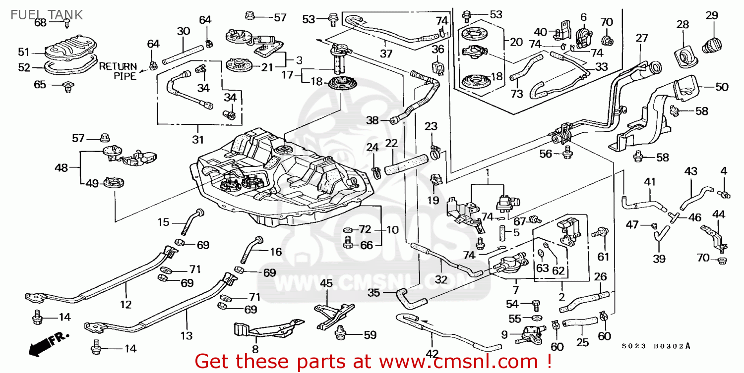 17660S04A02: Pipe Comp,fuel Fi Honda - buy the 17660-S04-A02 at CMSNL