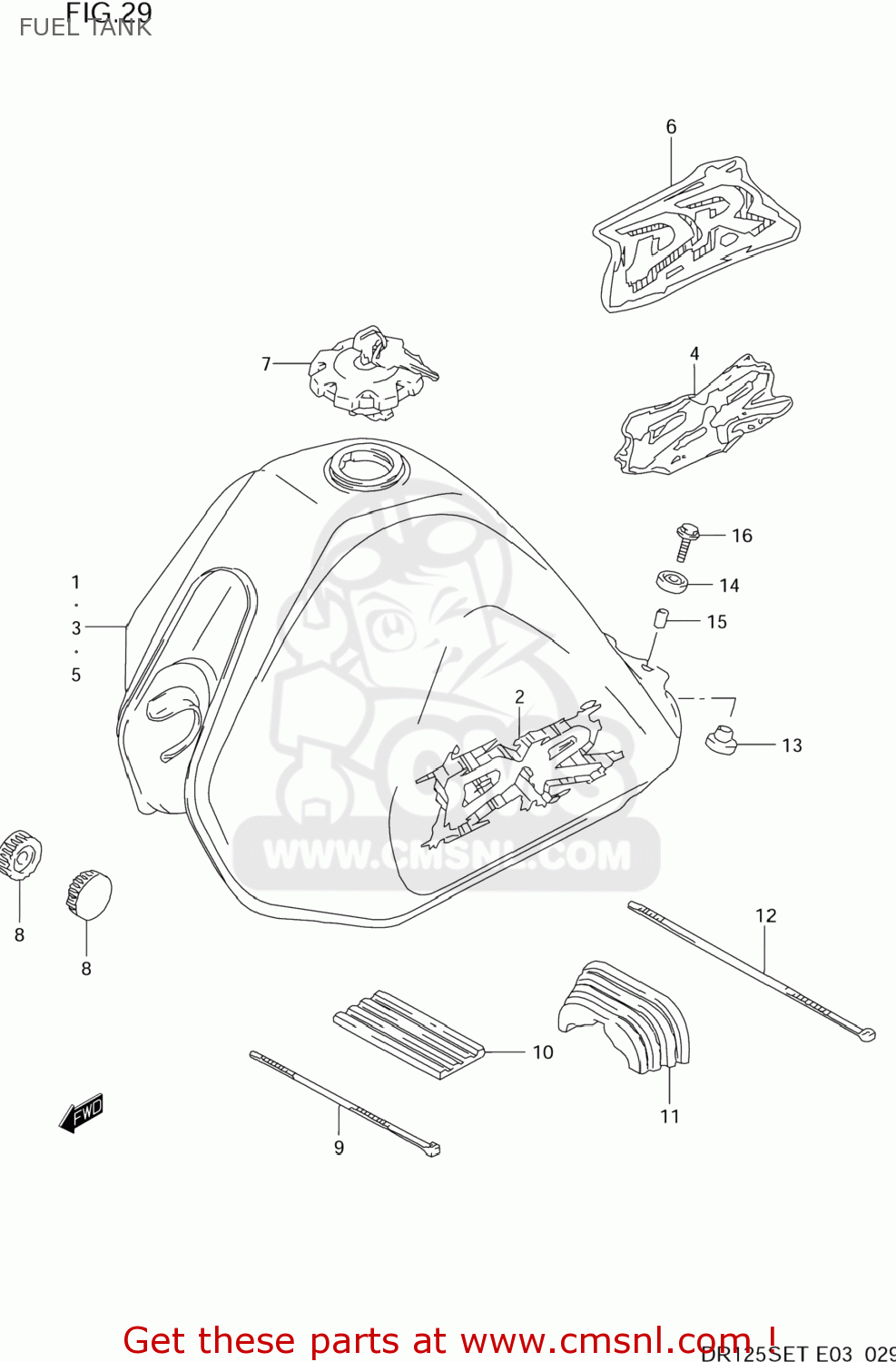 dr200 fuel tank