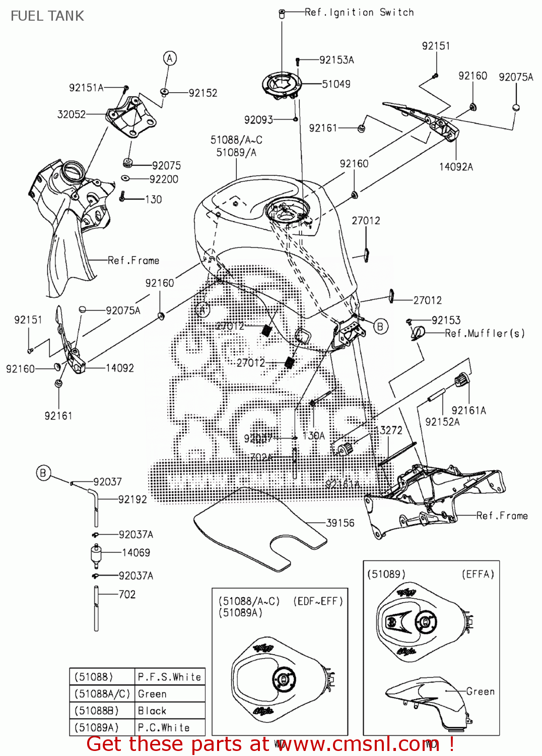 510895029777: Tank-comp-fuel,l.gree Kawasaki - Buy The 51089-5029-777 