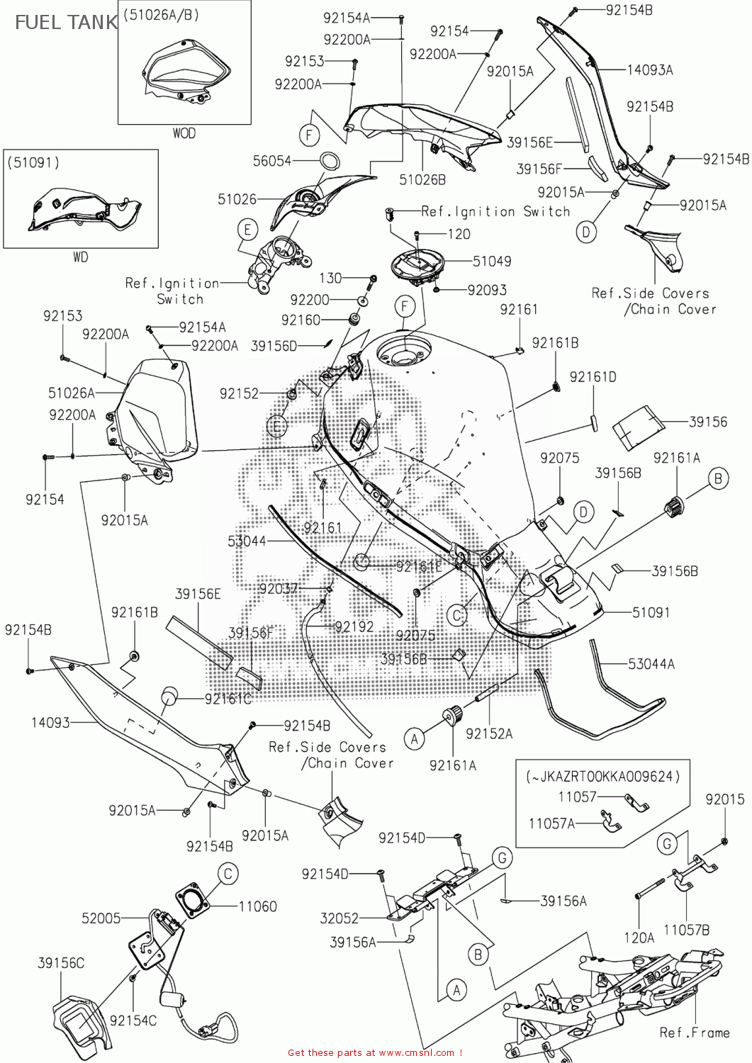 110577412 Bracket,fuel Gauge Co Kawasaki buy the 110577412 at CMSNL