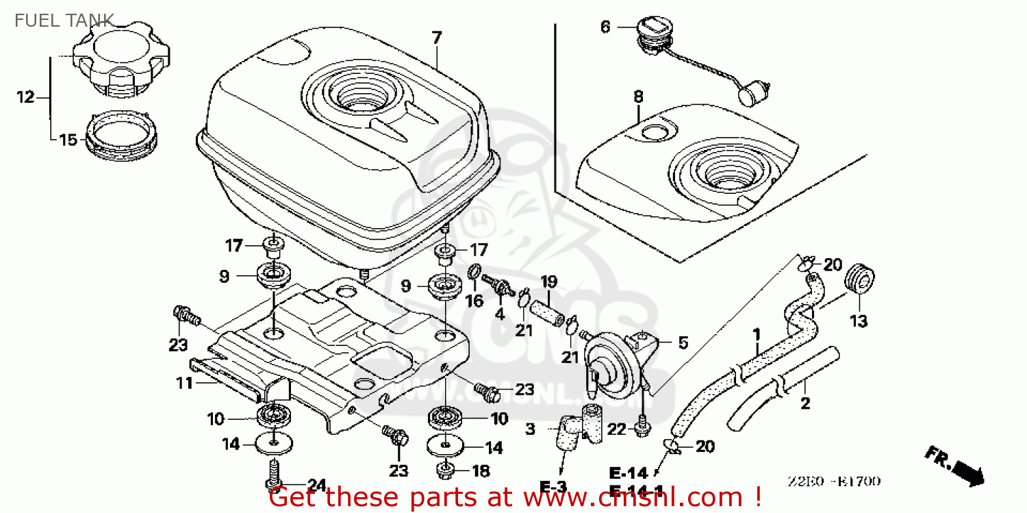 17505Z2EG02: Gauge Assy,fuel Honda - buy the 17505-Z2E-G02 at CMSNL