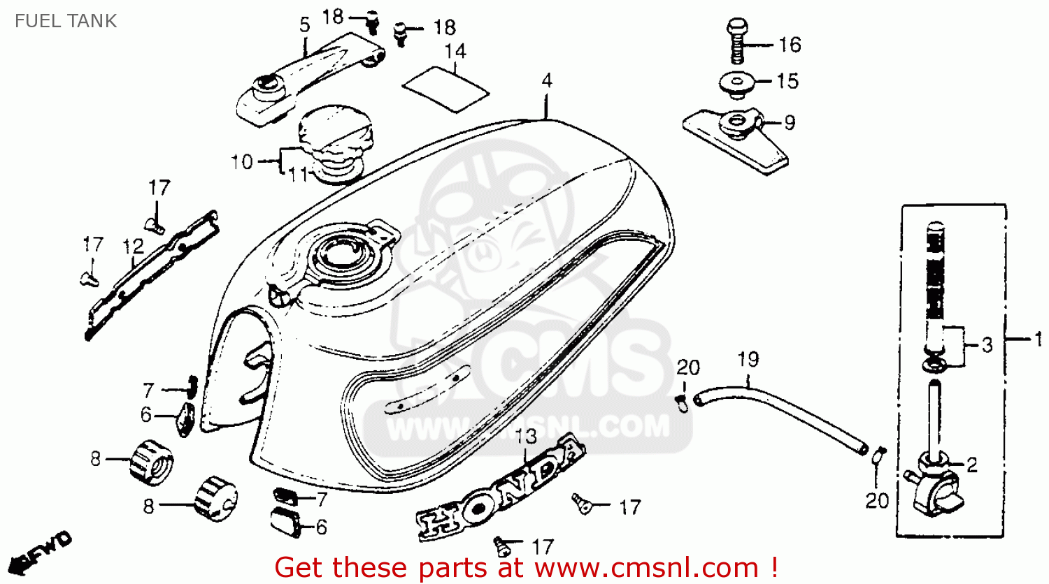 honda cb650 gas tank