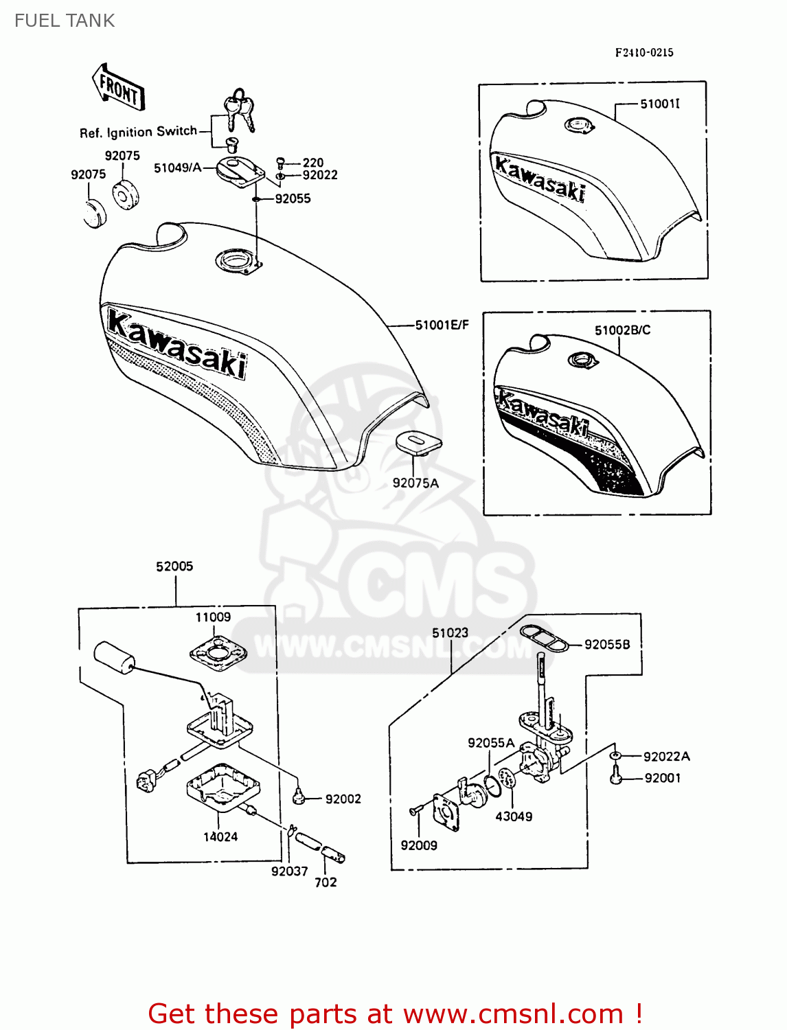 510025098h8 Tank Comp Fuel Ebony Kawasaki Buy The 51002 5098 H8 At Cmsnl