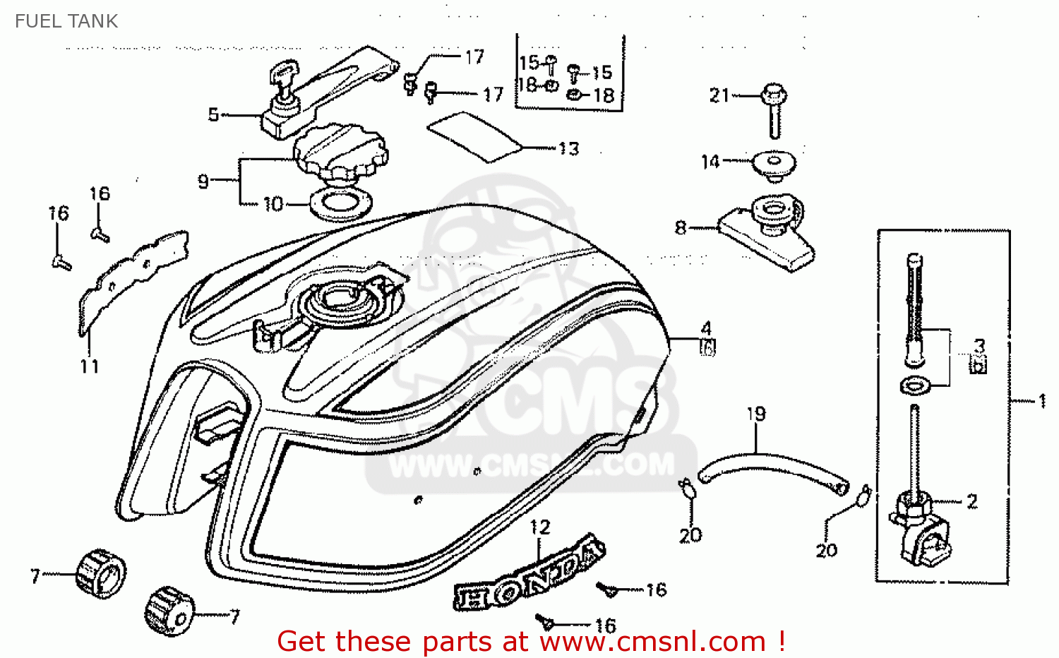 Honda TANK,FUEL *NH-1* 17540425315ZC Honda TANK,FUEL *NH-1* 17540425315ZC